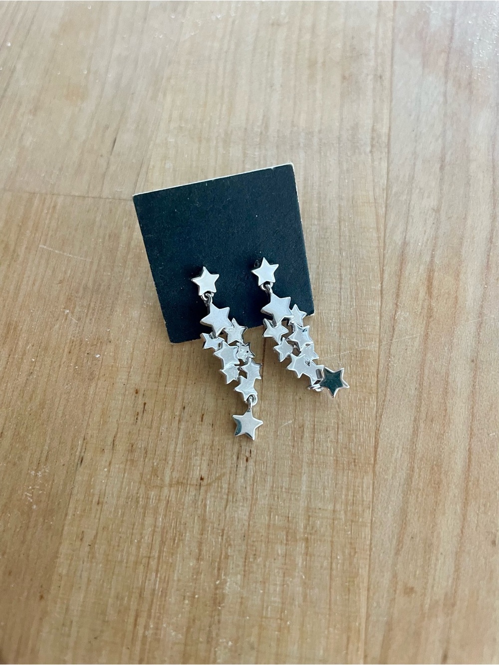 Sterling Silver Star Cluster Dangle Post Earrings Jewelry NWOT